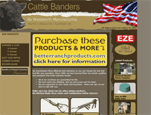Tablet Screenshot of cattlebanders.com